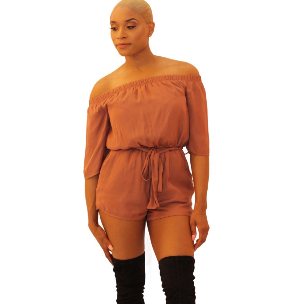 Off Shoulder Romper